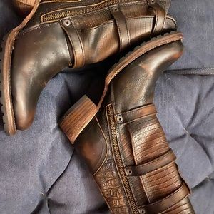 Freebird by Steven Apex size 8 brown distress